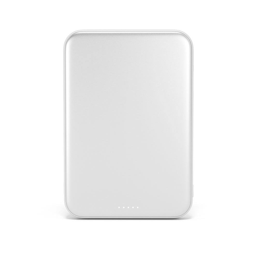 Epico UltraPack EM75 Trådløs PowerBank - 25W & 10.000 mAh - Qi2 / MagSafe Kompatibel - Sølv