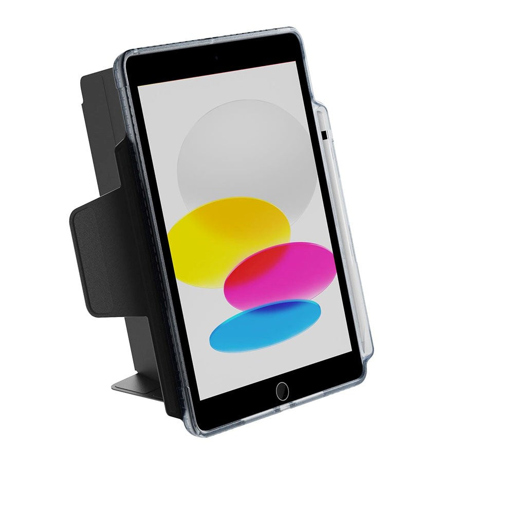 iPad 10.2" (2021 / 2020 / 2019) Tech21 Evo Folio Flip Cover m. Apple Pencil Holder - Sort