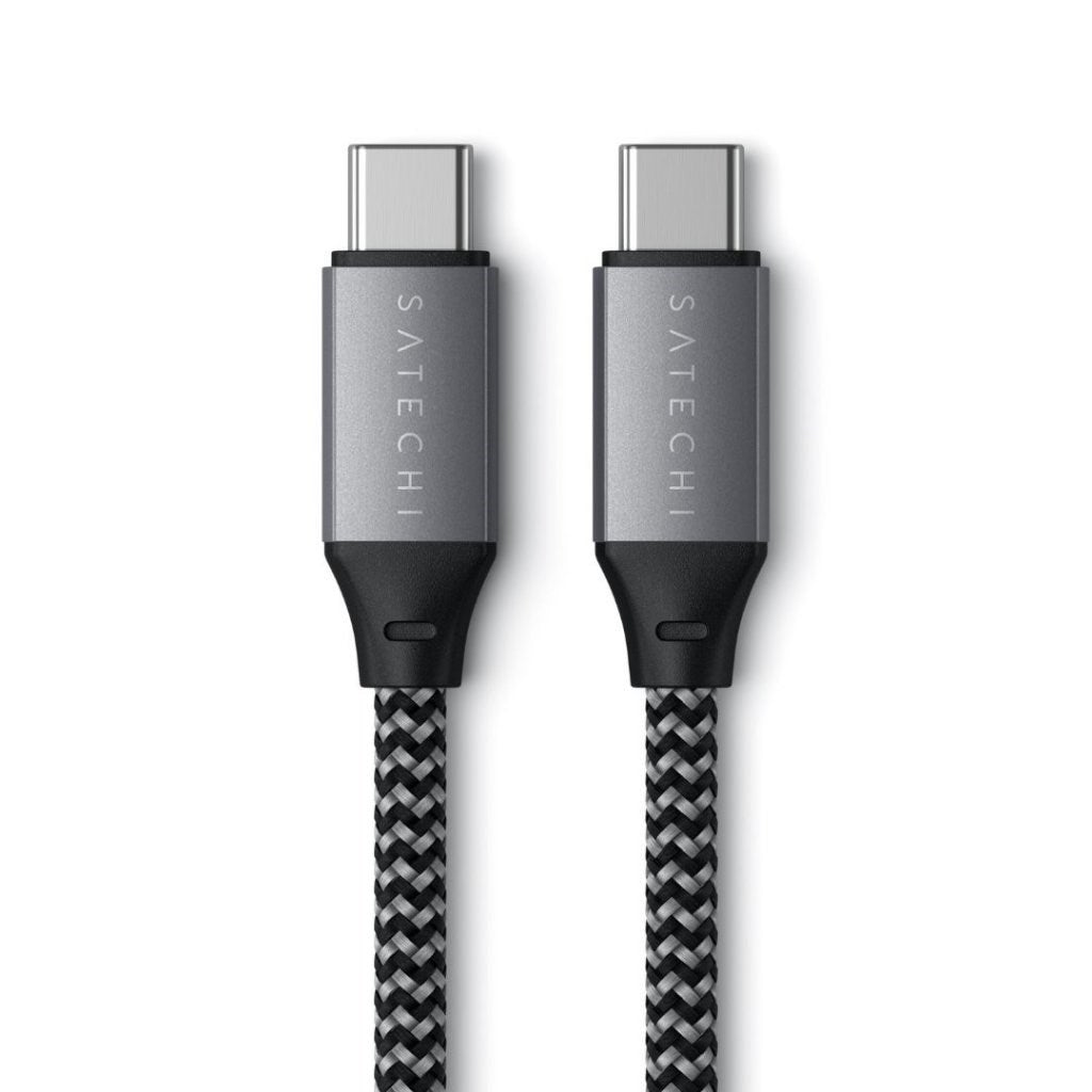 Satechi USB-C til USB-C Kabel 100W - 25cm - Space Grey