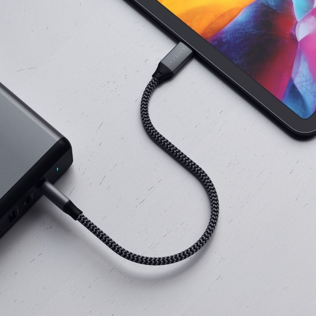 Satechi USB-C til USB-C Kabel 100W - 25cm - Space Grey