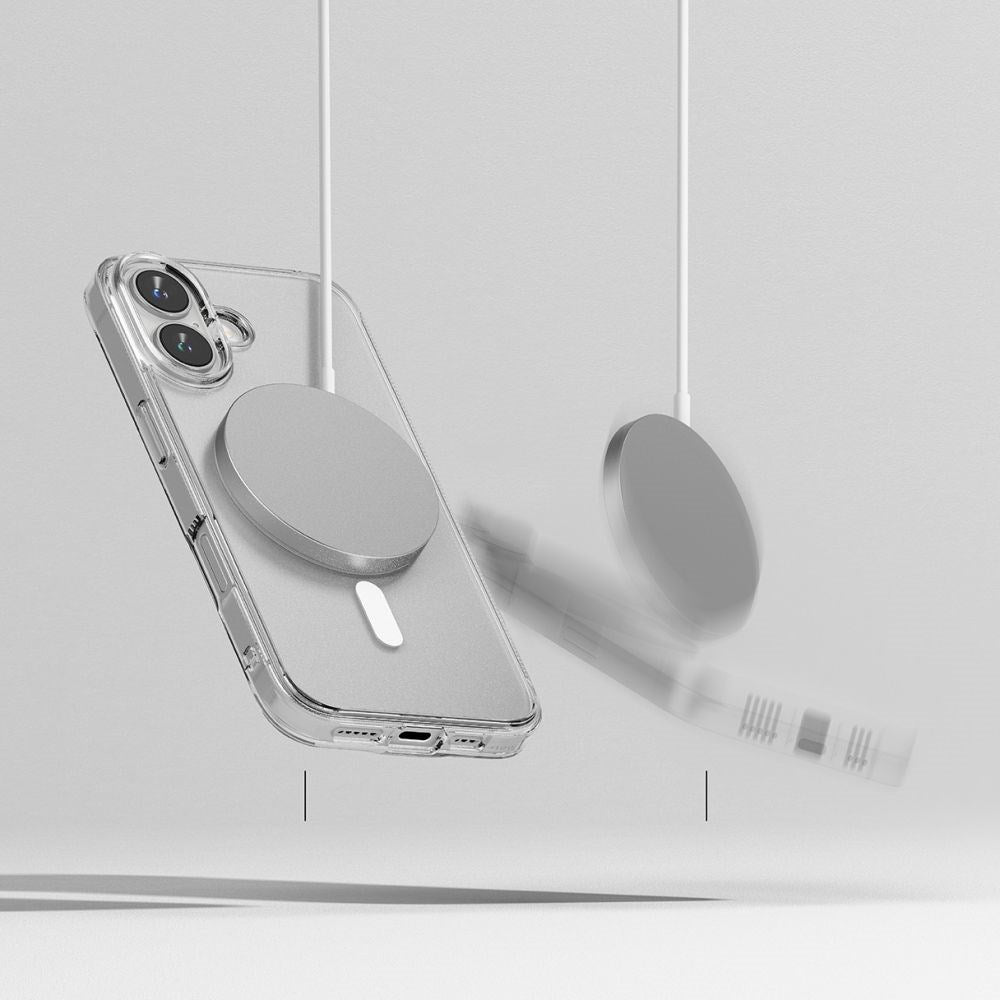 iPhone 16 Ringke Fusion Bagside Cover - MagSafe Kompatibel - Mat Gennemsigtig