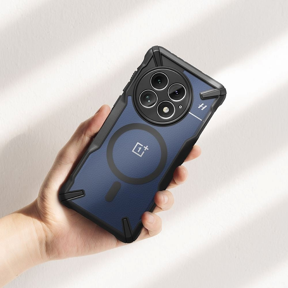 OnePlus 13 Ringke Fusion X Bagside Cover - MagSafe Kompatibel - Sort / Gennemsigtig