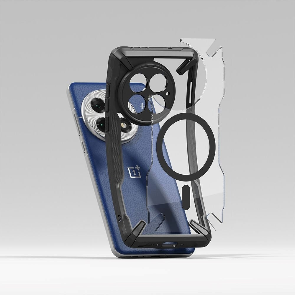 OnePlus 13 Ringke Fusion X Bagside Cover - MagSafe Kompatibel - Sort / Gennemsigtig