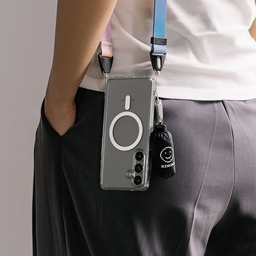 Ringke Samsung Galaxy S25+ (Plus) Fusion Magnetic Hybrid Cover - MagSafe Kompatibel - Gennemsigtig