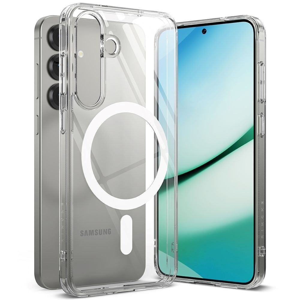 Ringke Samsung Galaxy S25+ (Plus) Fusion Magnetic Hybrid Cover - MagSafe Kompatibel - Gennemsigtig