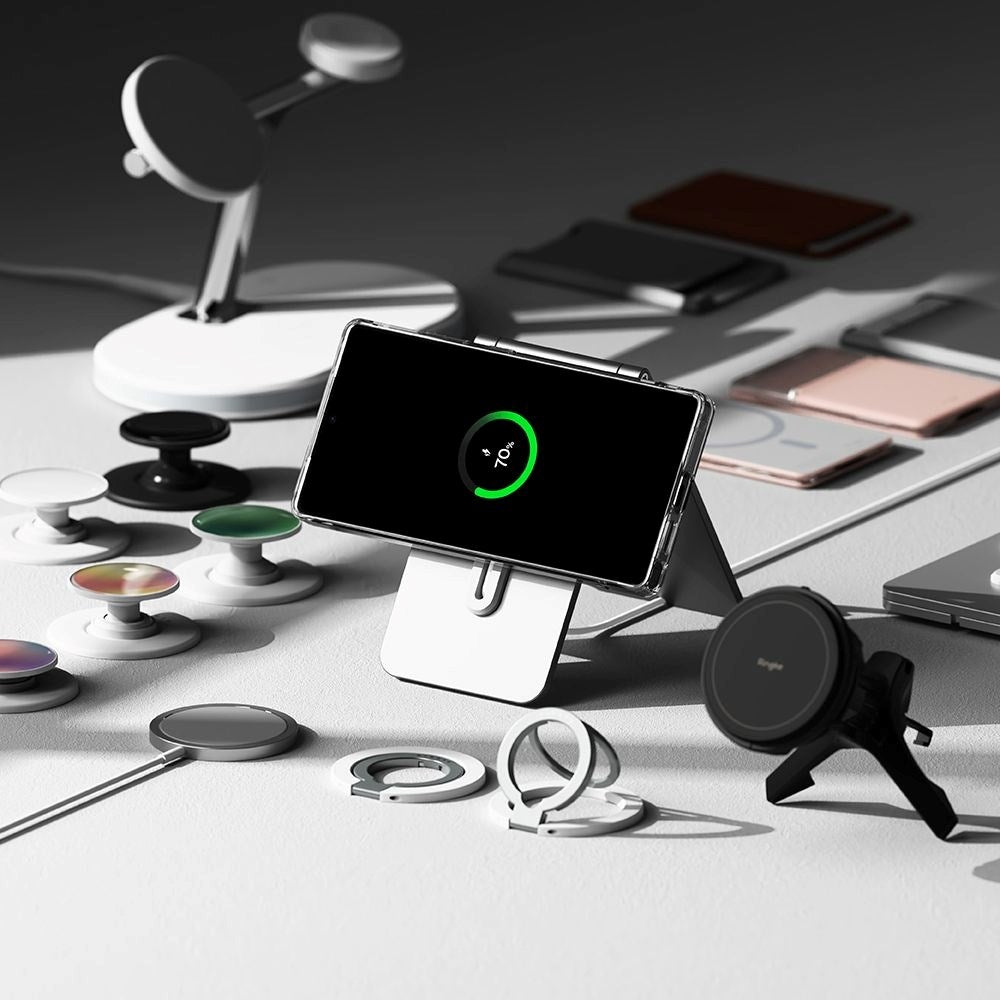 Ringke Samsung Galaxy S25 Ultra Fusion Magnetic Hybrid Cover - MagSafe Kompatibel - Gennemsigtig