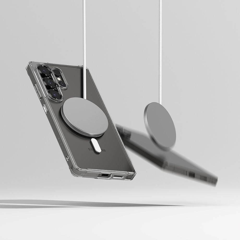 Ringke Samsung Galaxy S25 Ultra Fusion Magnetic Hybrid Cover - MagSafe Kompatibel - Gennemsigtig