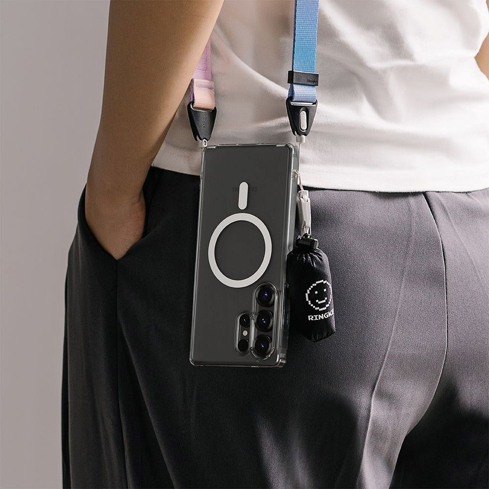 Ringke Samsung Galaxy S25 Ultra Fusion Magnetic Hybrid Cover - MagSafe Kompatibel - Gennemsigtig
