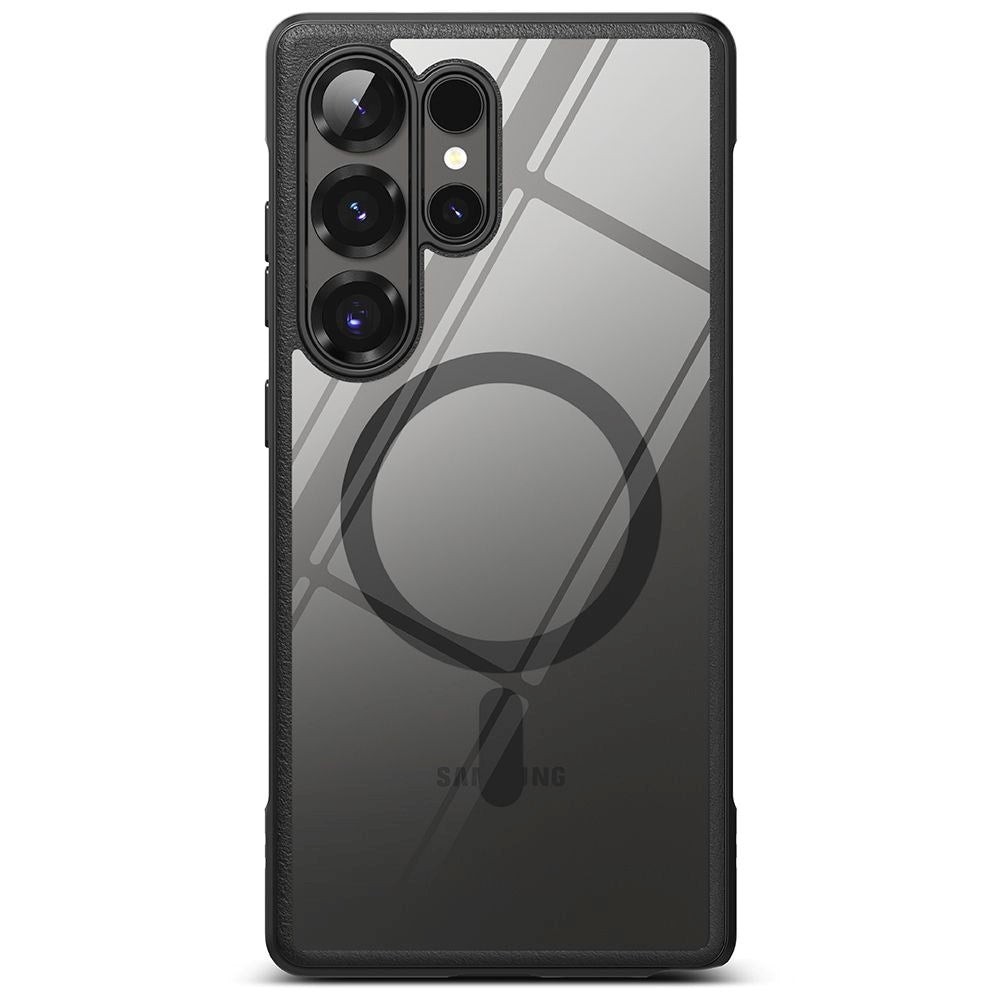 Ringke Fusion Bold Samsung Galaxy S25 Ultra Hybrid Cover - MagSafe Kompatibel - Gennemsigtig / Sort