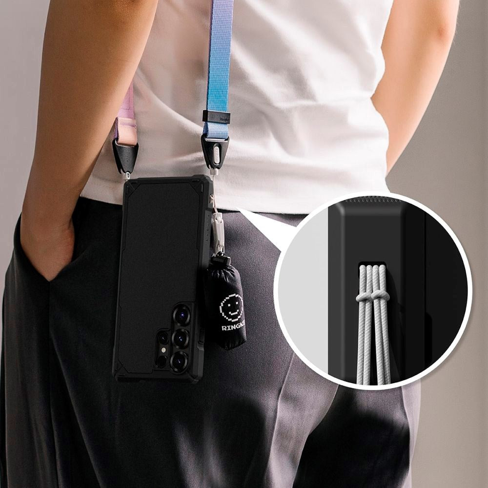 Ringke Rugged Gear Plastik Cover - Samsung Galaxy S25 Ultra - Sort