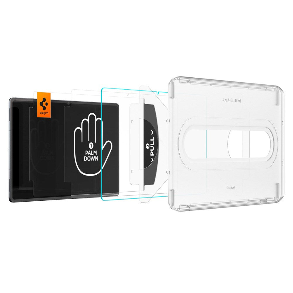 Spigen Samsung Galaxy Tab S11 Ultra Glass tR EZ Fit Pro Skærmglas m. Installationsramme - Gennemsigtig