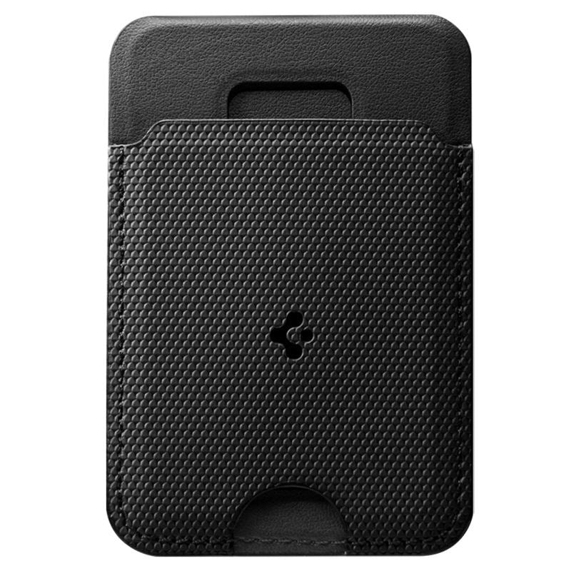 Spigen Foldbar Kortholder - 1 Kortplads - MagSafe Kompatibel - Sort