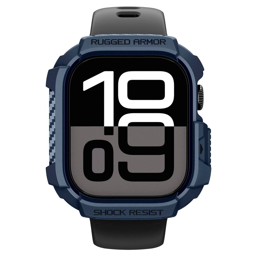 Spigen Apple Watch 11 / 10 (42mm) Rugged Armor 2 Cover - Blå