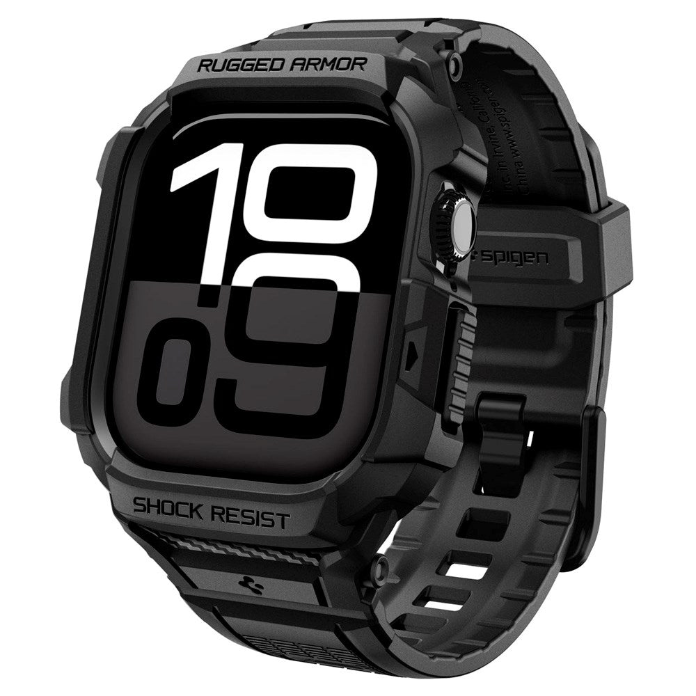 Spigen Apple Watch 11 (42mm) Rugged Armor Pro 2 Cover & Rem - Sort