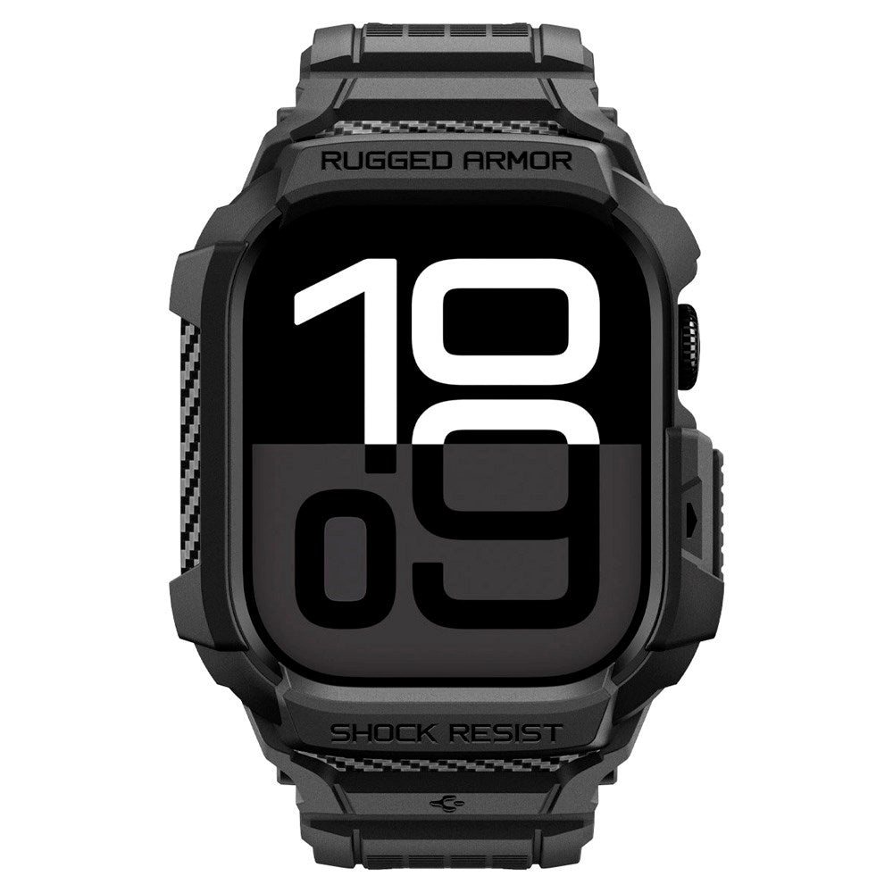 Spigen Apple Watch 11 (42mm) Rugged Armor Pro 2 Cover & Rem - Sort