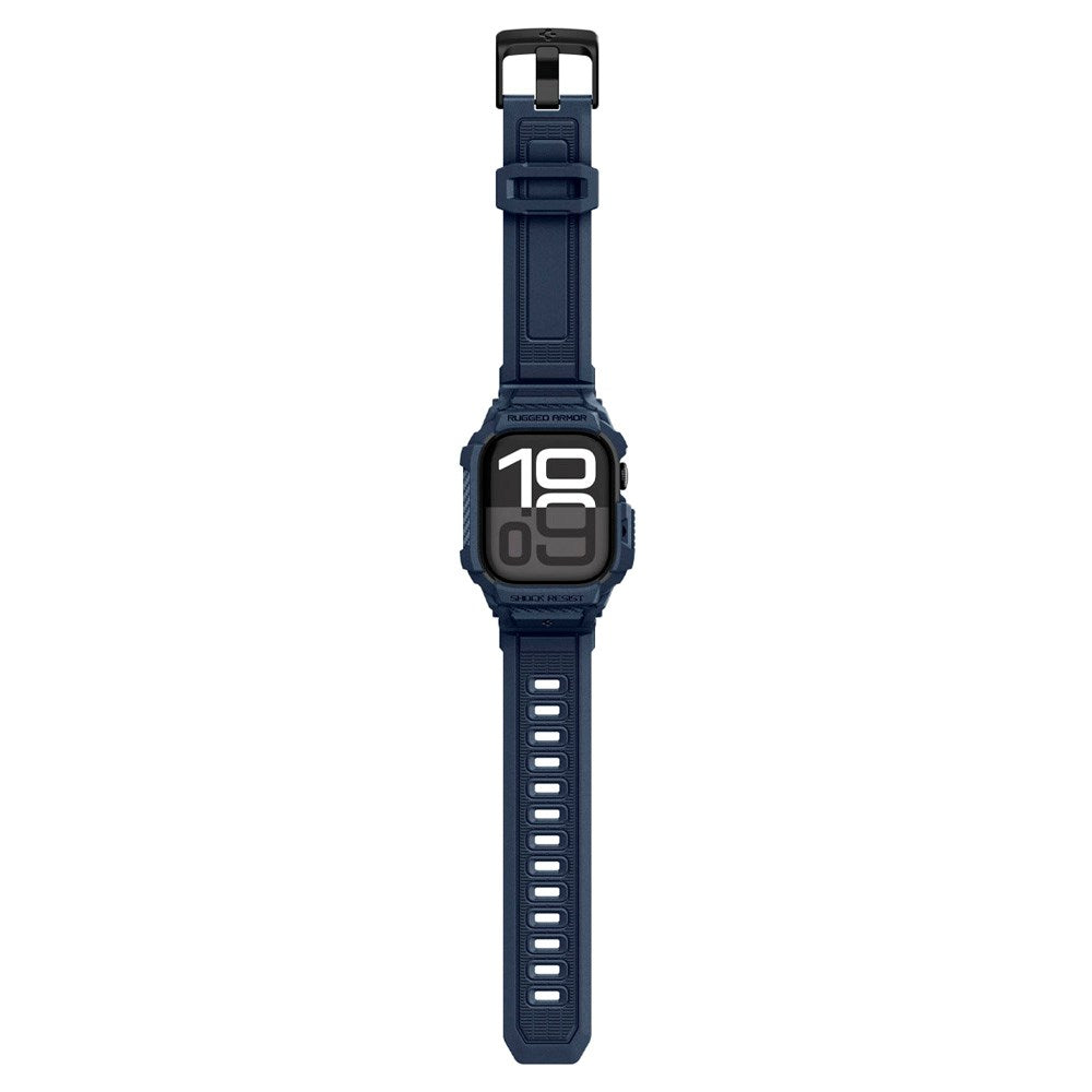 Spigen Apple Watch 11 (42mm) Rugged Armor Pro 2 Cover & Rem - Blå