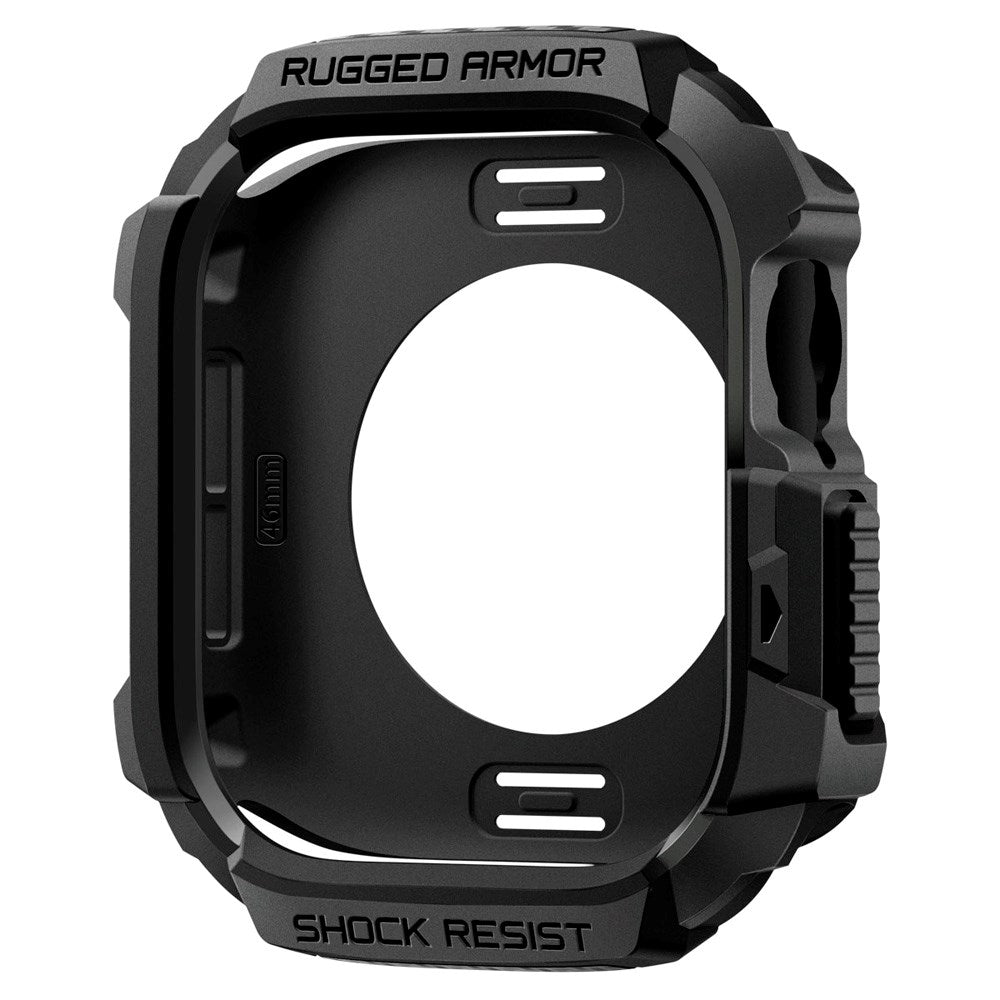 Spigen Apple Watch 11 / 10 (46mm) Rugged Armor 2 Cover - Sort