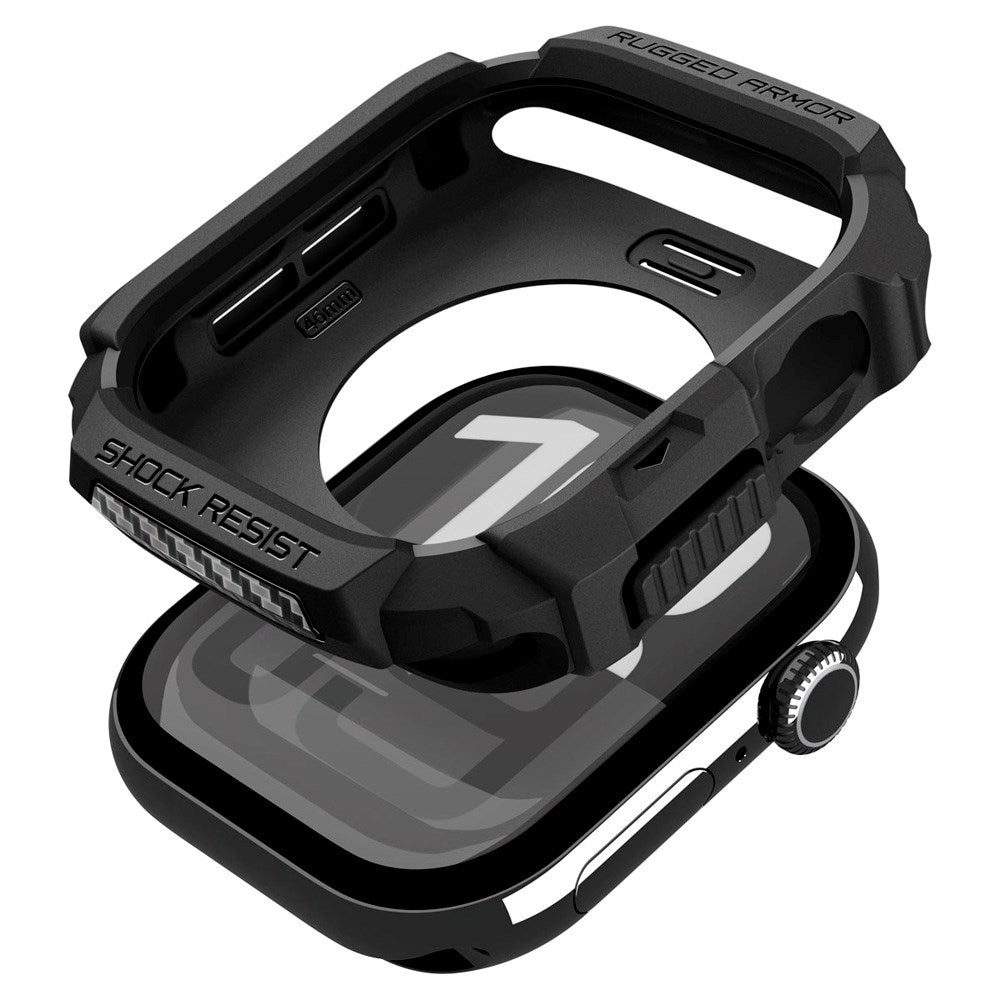 Spigen Apple Watch 11 / 10 (46mm) Rugged Armor 2 Cover - Sort