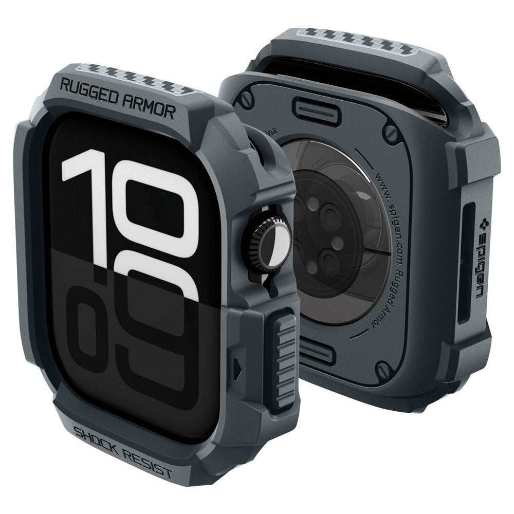 Spigen Apple Watch 11 / 10 (46mm) Rugged Armor 2 Cover - Grå