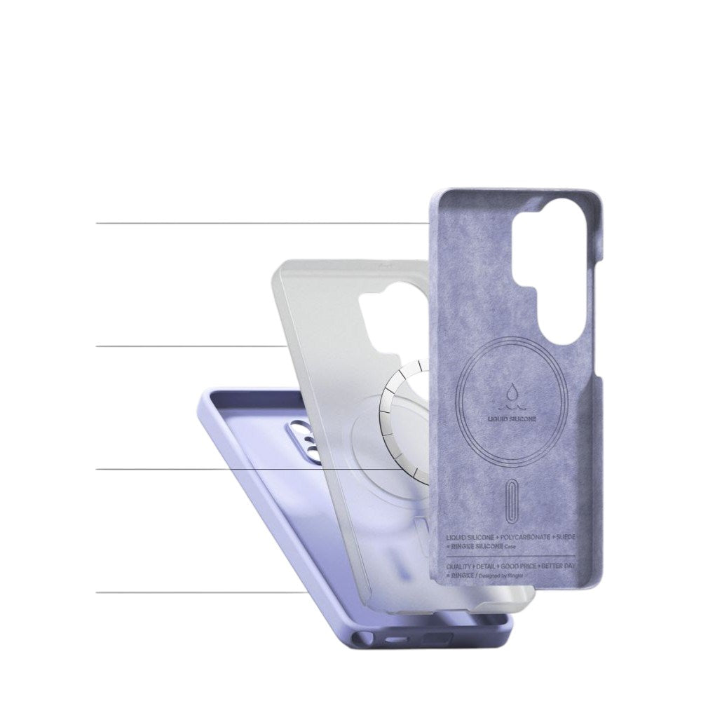 Samsung Galaxy S26 Ultra Ringke Silikone Bagside Cover - MagSafe Kompatibel - Lilla