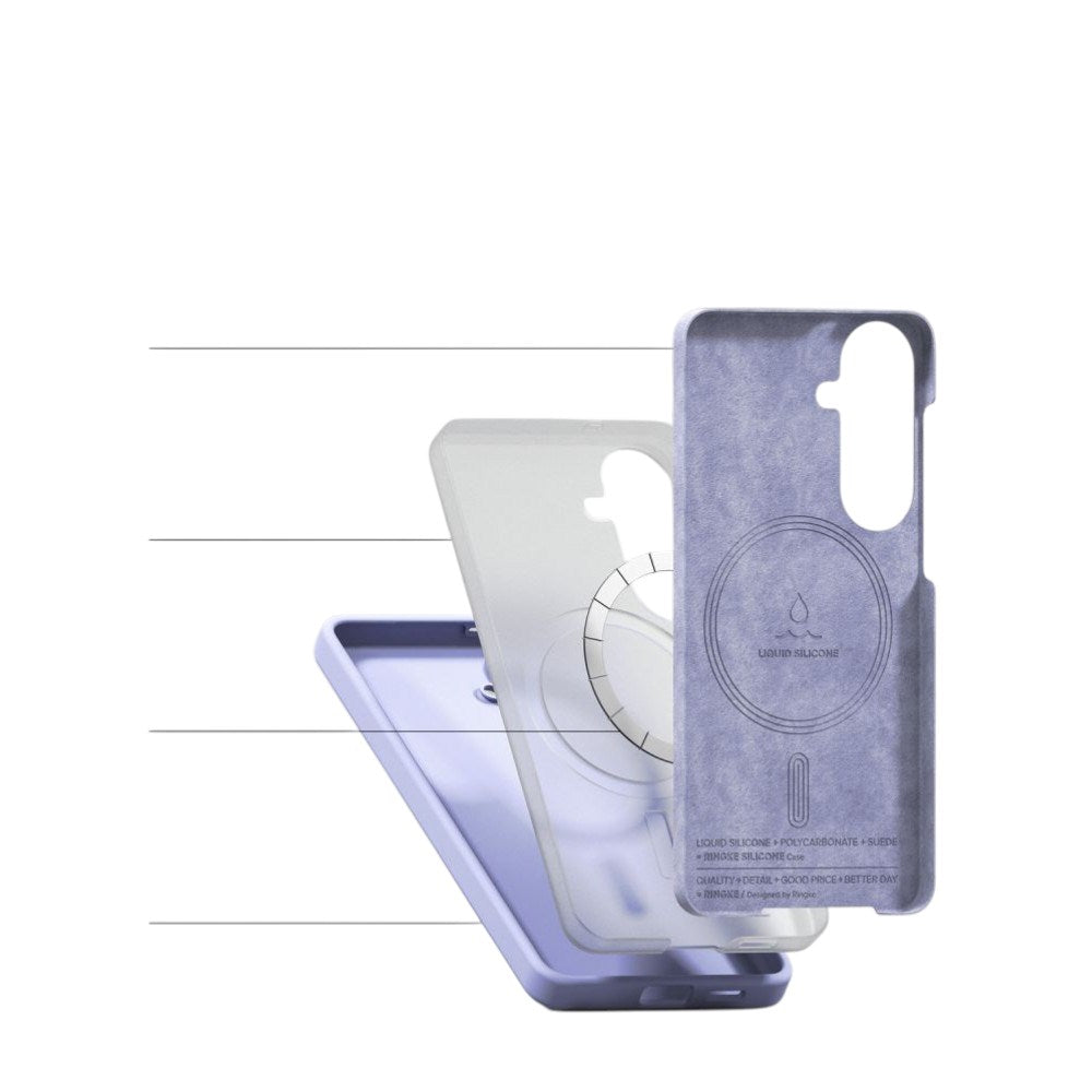 Samsung Galaxy S26 Ringke Silikone Bagside Cover - MagSafe Kompatibel - Lilla
