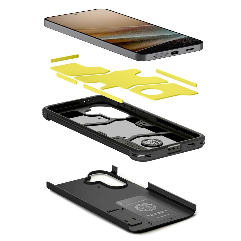 Samsung Galaxy A57 Spigen Tough Armor T Case m. Kickstand - Sort