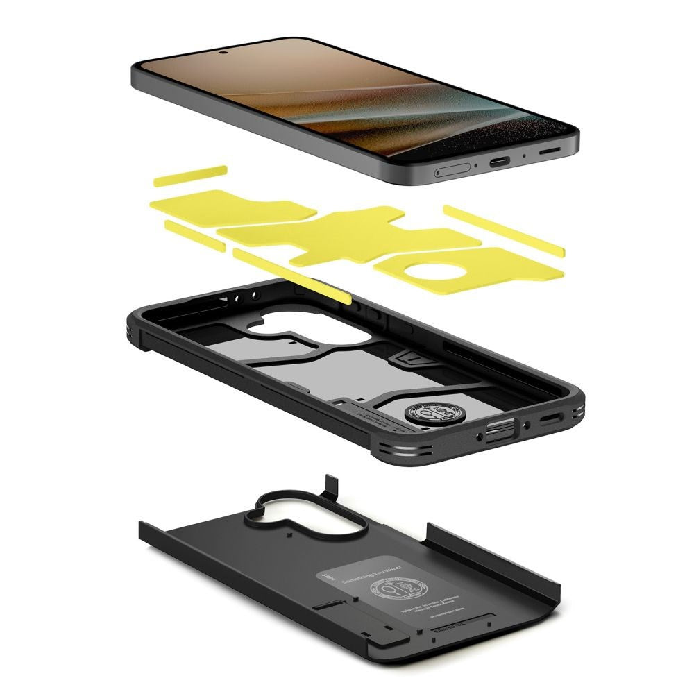 Samsung Galaxy A37 Spigen Tough Armor T Case m. Kickstand - Sort