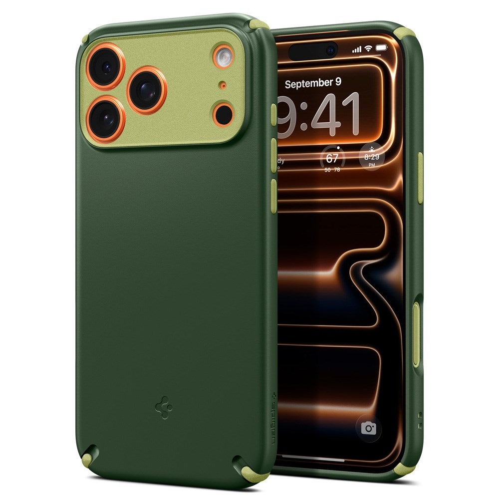 Spigen iPhone 17 Pro Max Nano Pop Hybrid Mobil Cover - MagSafe Kompatibel - Grøn / Lysegrøn