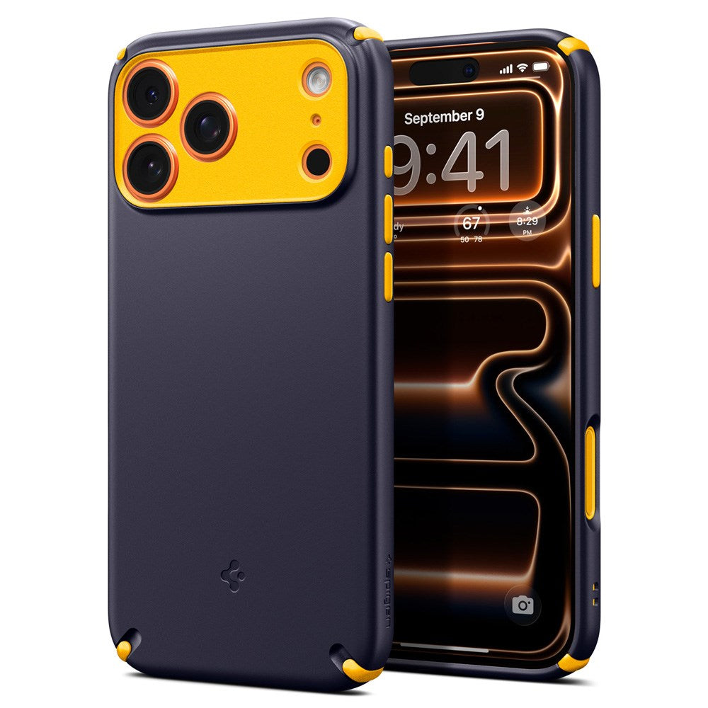 Spigen iPhone 17 Pro Nano Pop Hybrid Mobil Cover - MagSafe Kompatibel - Blå / Gul