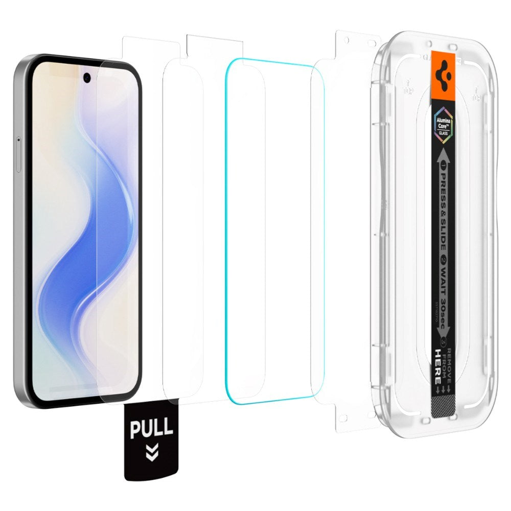 Google Pixel 10a Spigen Skærmbeskyttelsesglas - 2 stk - Gennemsigtig