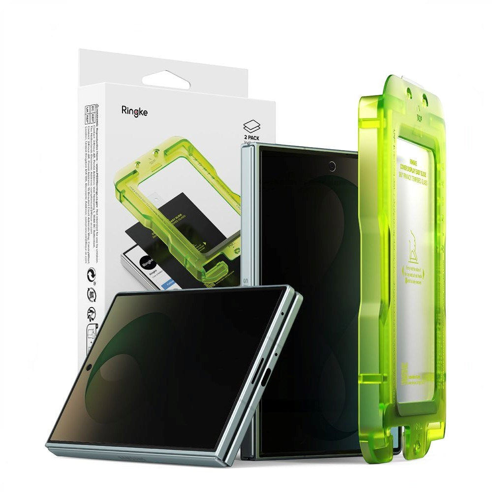 Ringke Samsung Galaxy Z Fold8 Cover Display Easy Slide Privacy Beskyttelsesglas - 2 stk - Gennemsigtig
