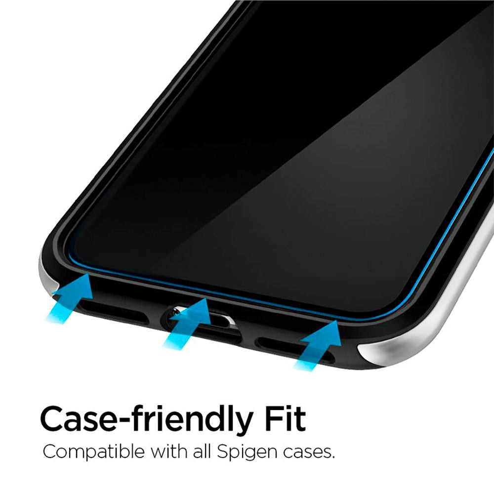 iPhone 11 / XR Spigen Skærmbeskyttelse - 2 stk. - Gennemsigtig