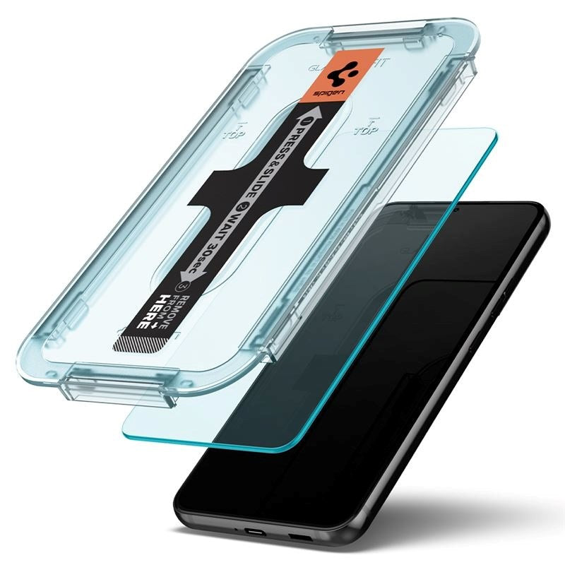 Samsung Galaxy S22+ (Plus) Spigen EZ Fit Glas.tR Skærmbeskyttelse 2. Stk - Case Friendly - Gennemsigtig