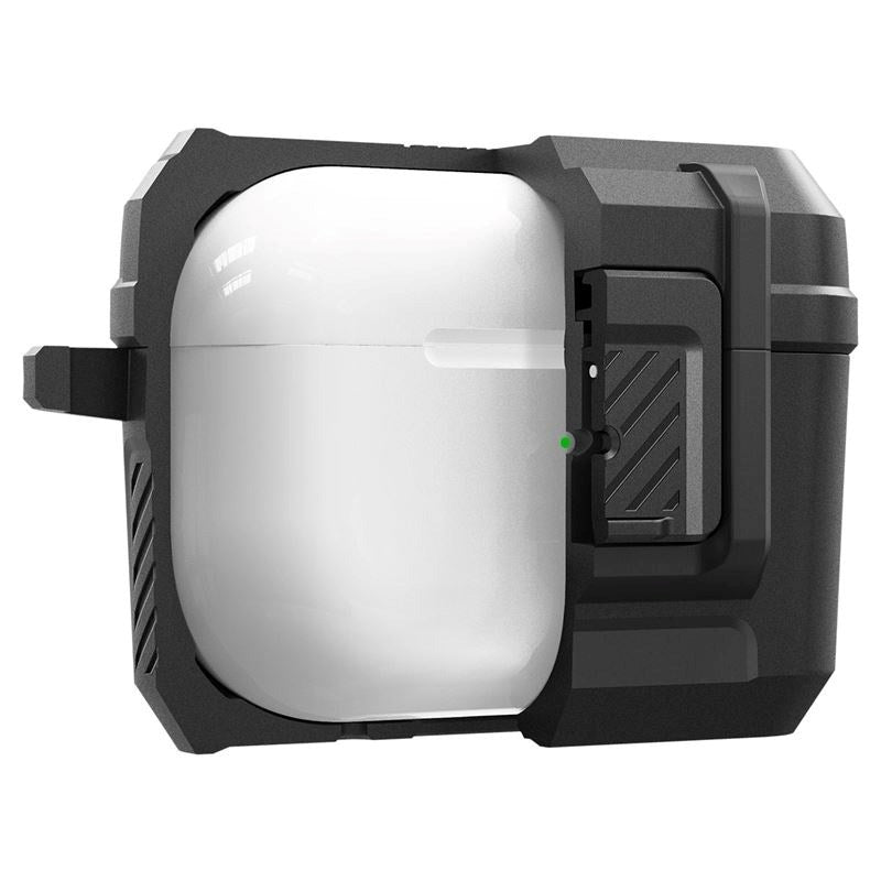 Spigen Lock Fit Apple AirPods Pro (2. Gen.) Case m. Karabinkrog - Sort