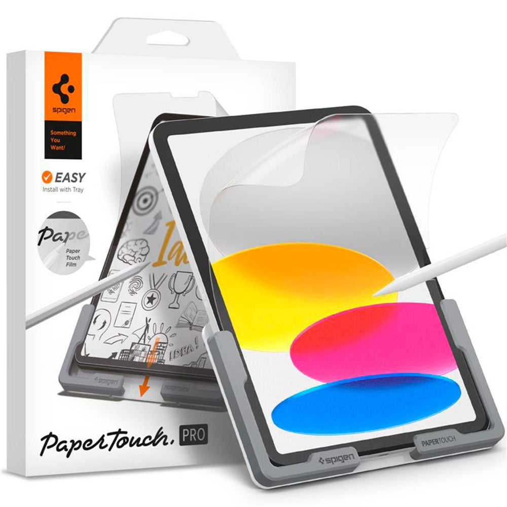 iPad 11" (2025) / iPad 10.9" (2024/2022) Spigen Paper Touch Pro Beskyttelsesfilm m. Installationssæt - Gennemsigtig
