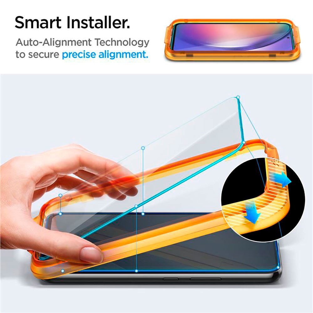 Samsung Galaxy A54 5G Spigen Skærmbeskyttelse - 2 stk. - Gennemsigtig