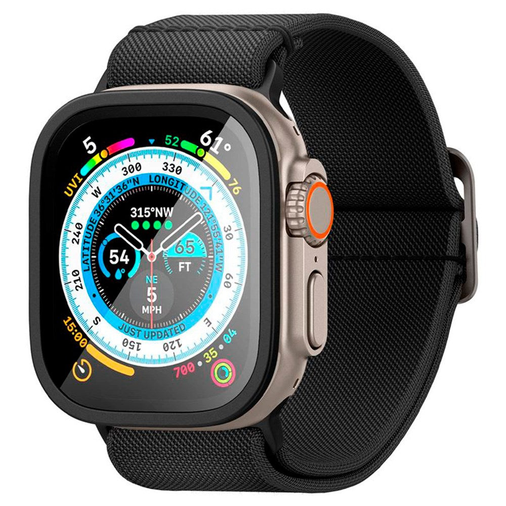 Apple Watch Ultra 3/2/1 (49mm) Spigen Slim Pro GLAS.tR Skærmbeskyttelse - Sort