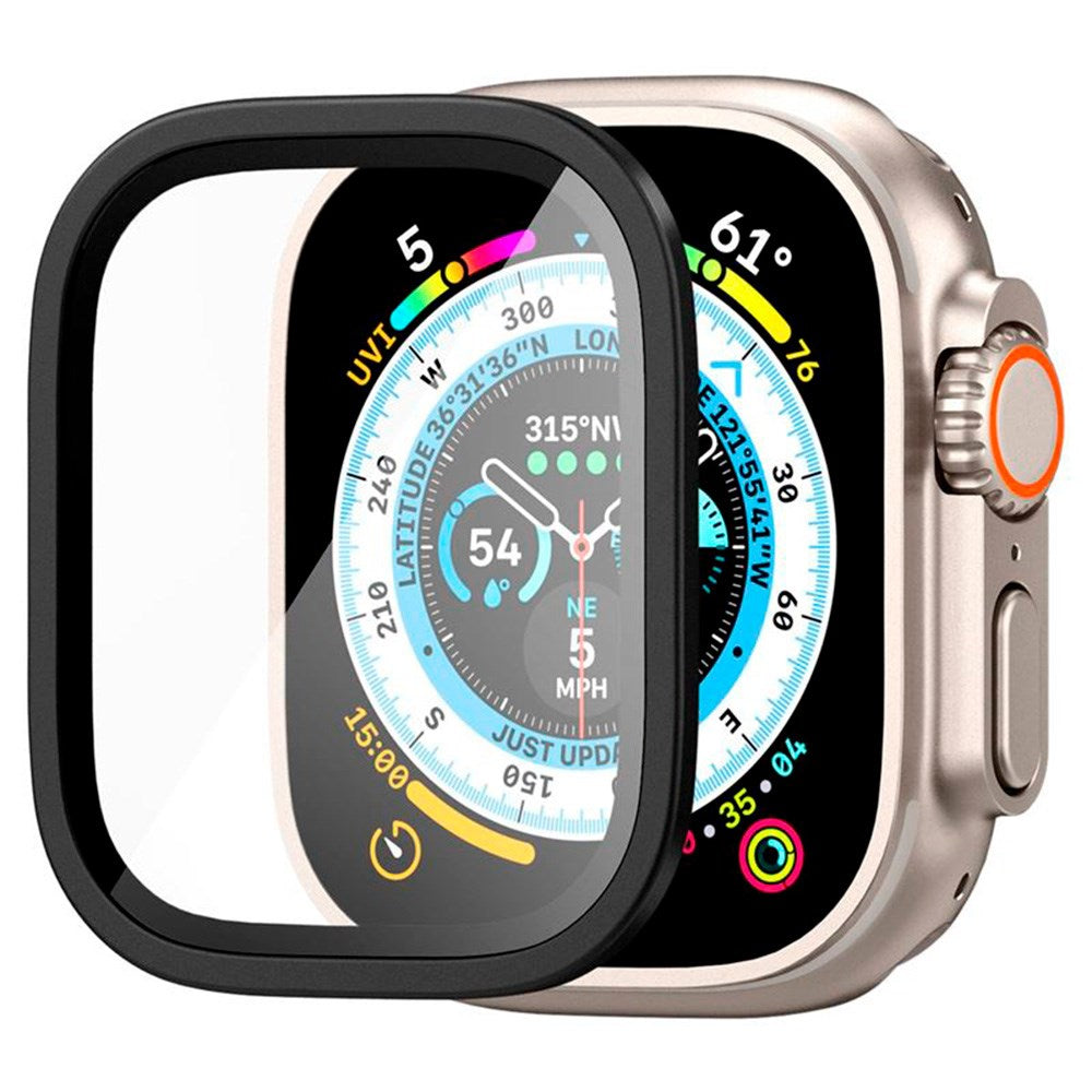 Apple Watch Ultra 3/2/1 (49mm) Spigen Slim Pro GLAS.tR Skærmbeskyttelse - Sort