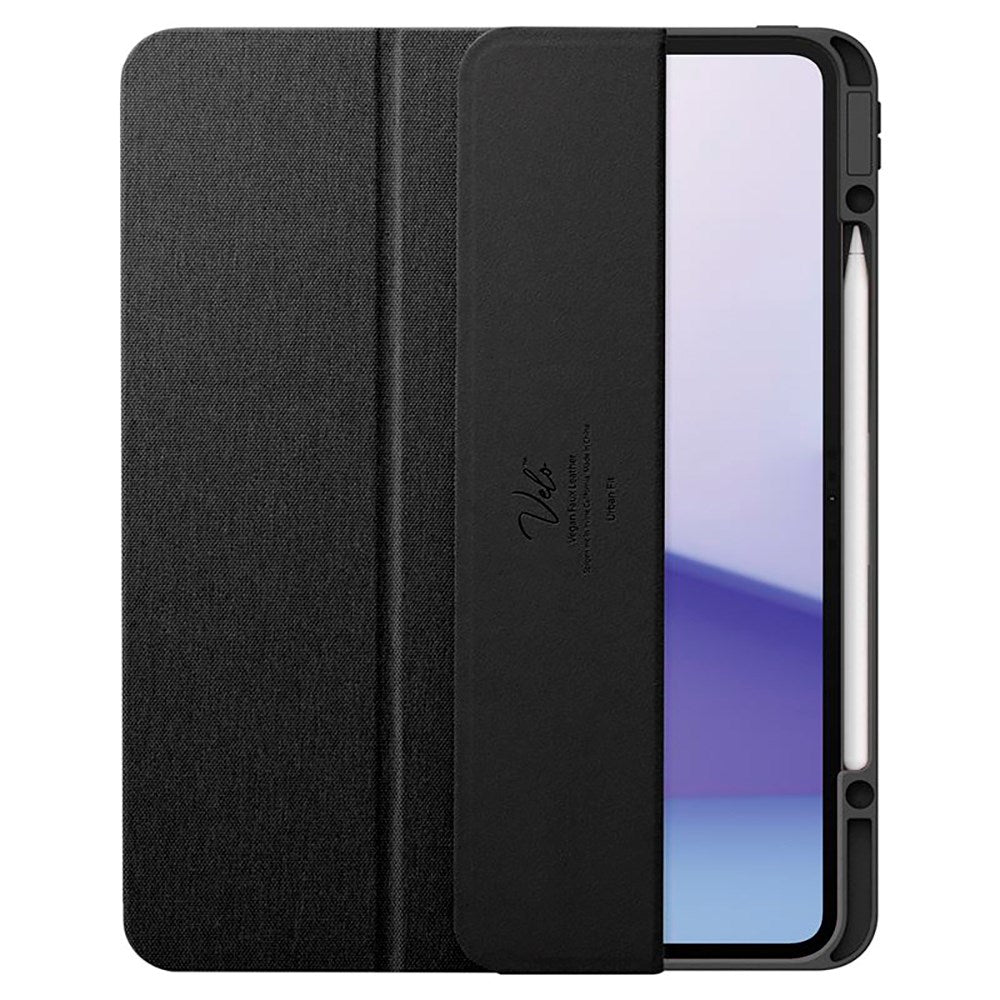 iPad Pro 13" (2025 / 2024) Spigen Urban Fit Stof Flip Cover m. Pen Holder - Sort