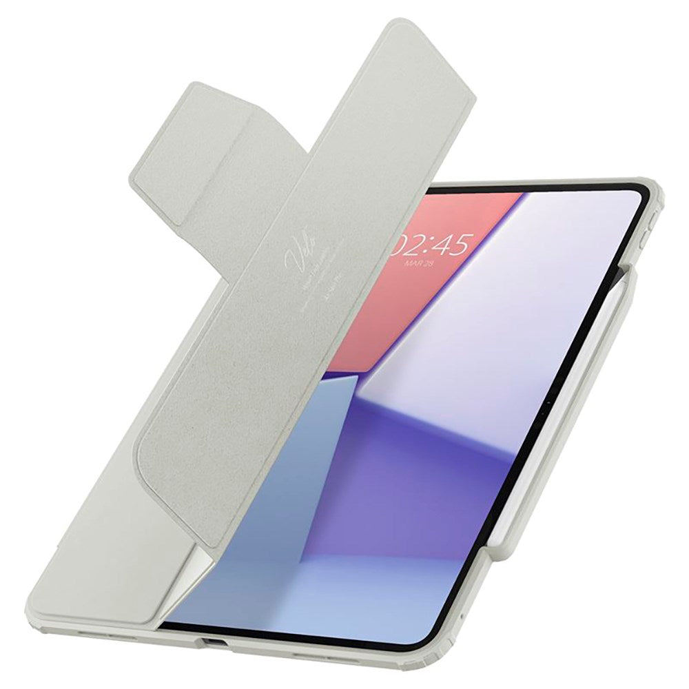 iPad Pro 13" (2025 / 2024) Spigen Air Skin Pro Læder Flip Cover - Grå