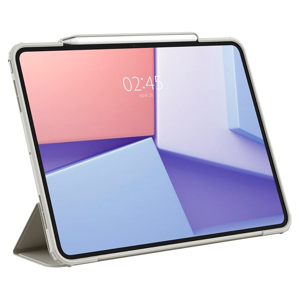 iPad Pro 13" (2025 / 2024) Spigen Air Skin Pro Læder Flip Cover - Grå
