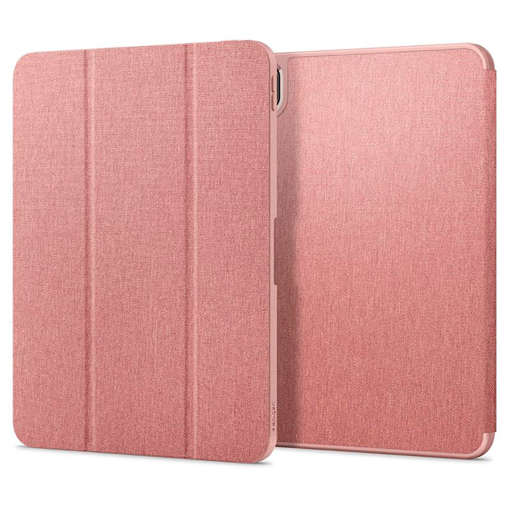 iPad Pro 11" (2025 / 2024) Spigen Urban Fit Stof Flip Cover m. Pen Holder - Rose Gold