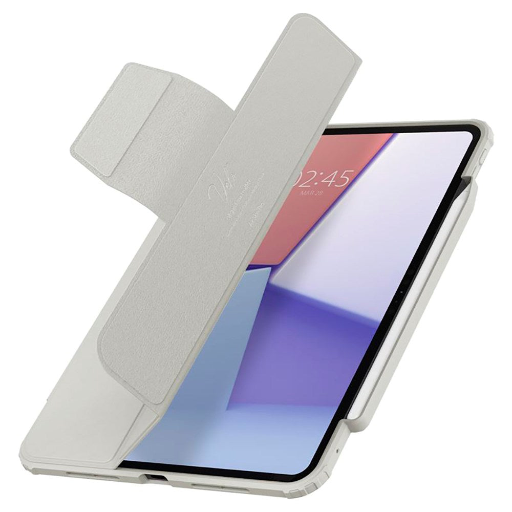 iPad Pro 11" (2025 / 2024) Spigen Air Skin Pro Læder Flip Cover - Grå