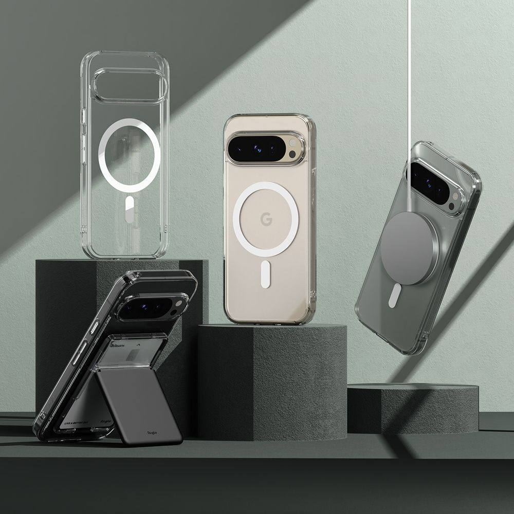 Ringke Fusion Fleksibelt Plastik Cover - Google Pixel 9 / 9 Pro - MagSafe Kompatibel - Gennemsigtig