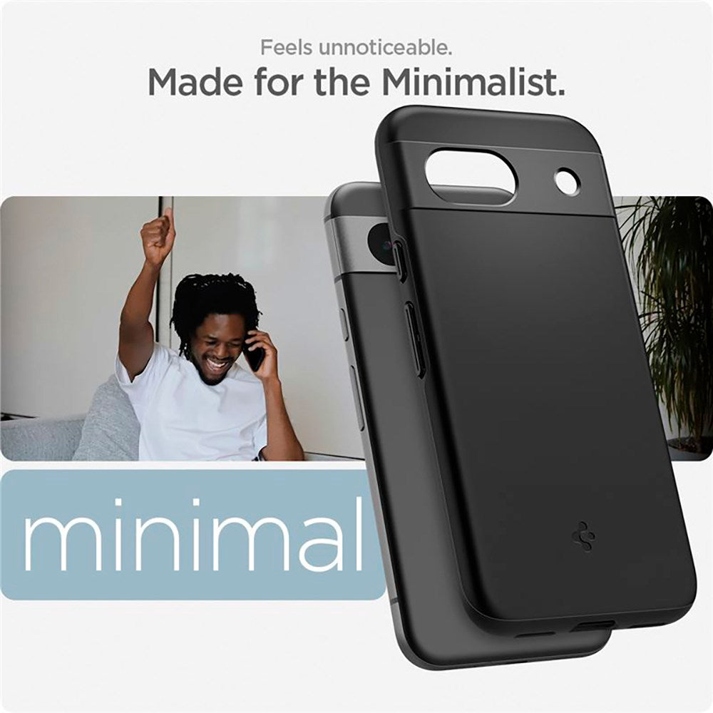 Google Pixel 8a Spigen Thin Fit Bagside Cover - Sort