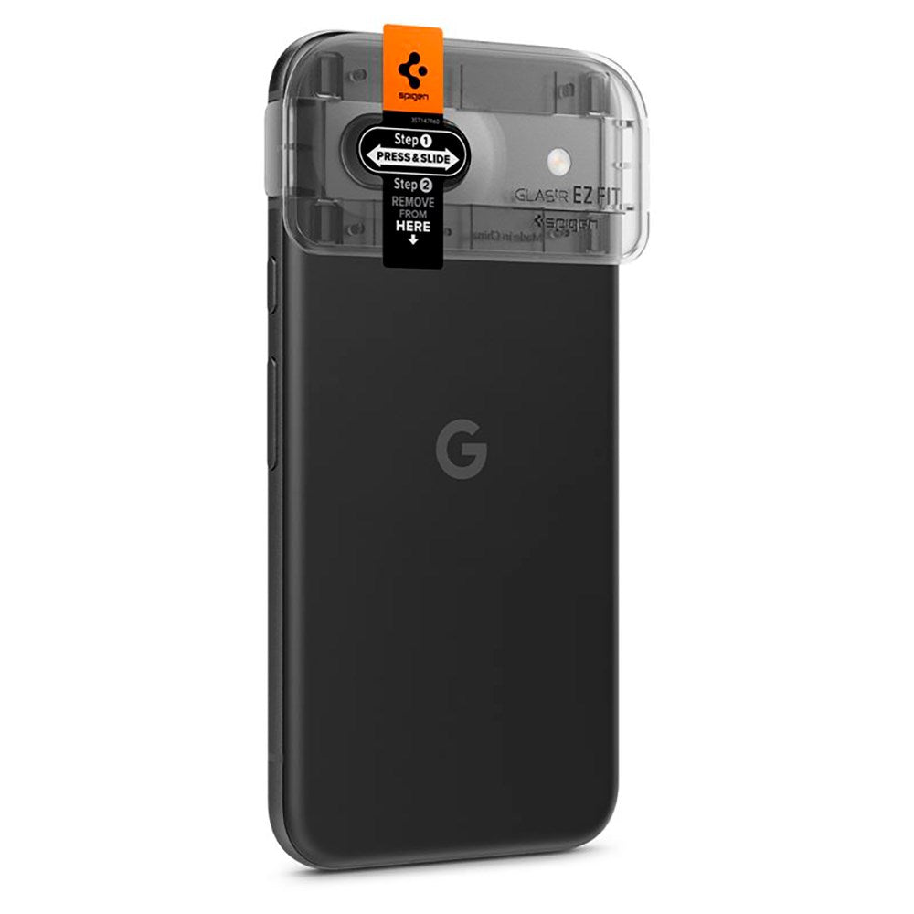 Google Pixel 8a Spigen Kameralinse Beskyttelsesglas - 2-stk. - Sort / Gennemsigtig