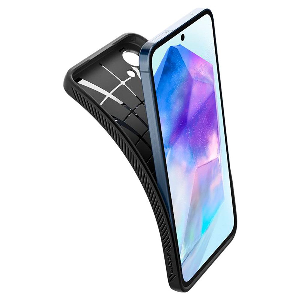 Samsung Galaxy A55 (5G) Spigen Liquid Air Bagside Cover - Sort