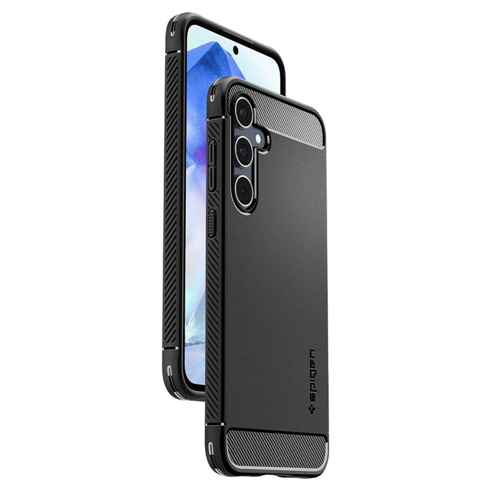 Spigen - Samsung Galaxy A55 (5G) - Rugged Armor Cover - Sort