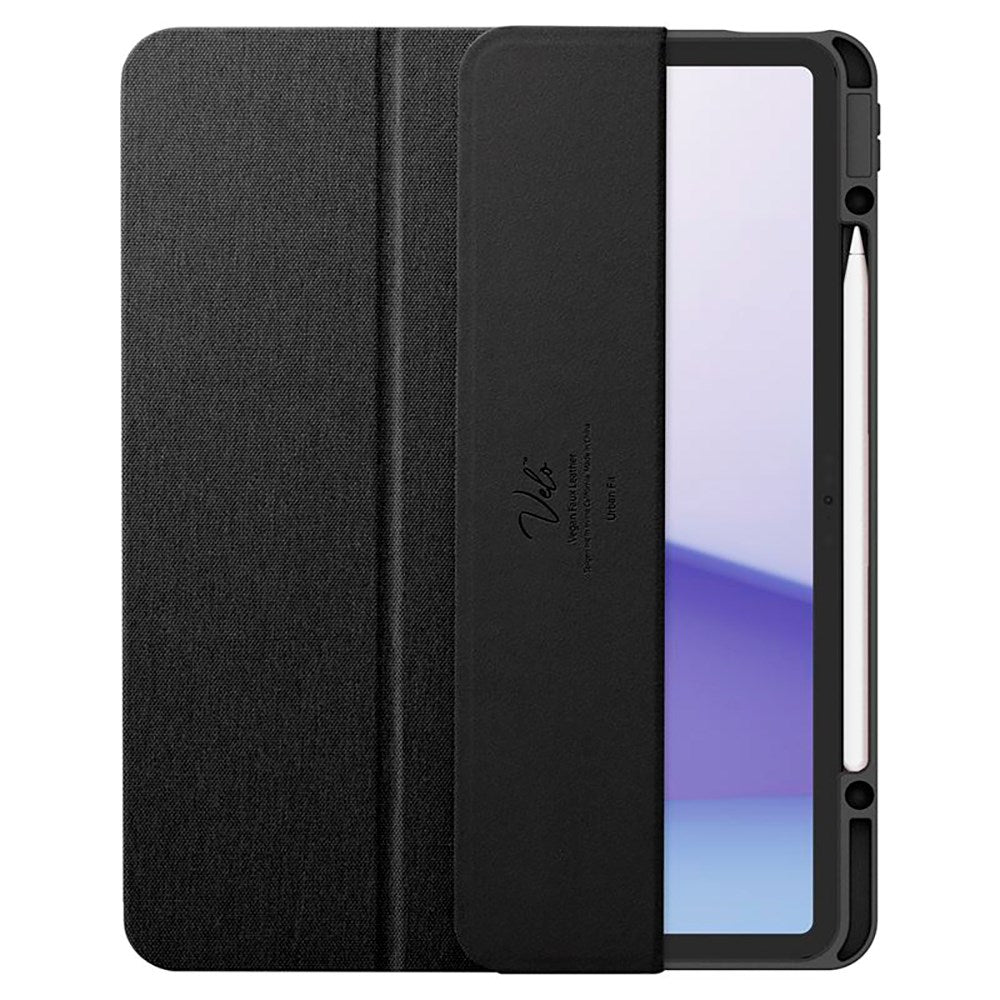iPad Air 13" (2025 / 2024) Spigen Urban Fit Stof Flip Cover m. Pen Holder - Sort