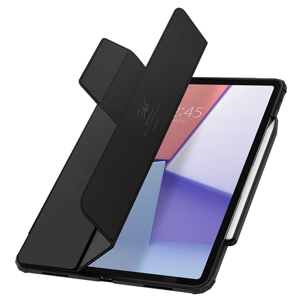 iPad Air 13" (2025 / 2024) Spigen Air Skin Pro Læder Flip Cover - Sort